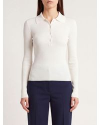 P.A.R.O.S.H. - P.A.R.O.S.H. Slim Fit Long-Sleeved Polo - Lyst