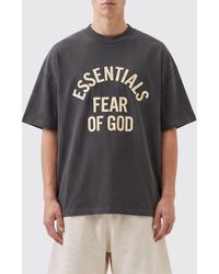 Fear Of God - Relaxed Fit Cotton T-Shirt With Contrast Logo - Lyst