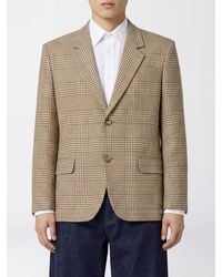 Ami Paris - Prince Of Wales Check Single-Breasted Virgin Wool Blazer - Lyst