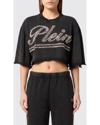 Philipp Plein - Cotton Crew-Neck T-Shirt With Logo - Lyst