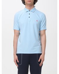 Peuterey - Cotton And Silk Blend Polo Shirt - Lyst
