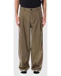 Obey - Dean Wide-Leg Rayon-Blend Trousers With Pleats - Lyst