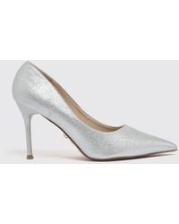 Twentyfourhaitch - Faux Leather Stiletto Pumps With Almond Toe - Lyst