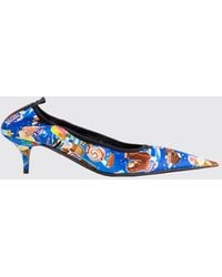 Balenciaga - Avenue Printed Satin Pumps With An Almond Toe And Stiletto Heel - Lyst