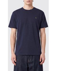 Vivienne Westwood - Cotton T-Shirt With Contrast Embroidered Orb Logo On The Chest - Lyst