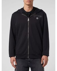 Philipp Plein - Cotton Zip-Up Hoodie - Lyst