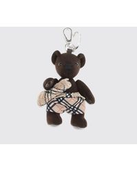 Burberry - Thomas Bear Vintage Check Wool Keychain With Lobster Clasp - Lyst