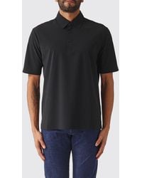 Herno - Short-Sleeved Cotton Polo Shirt With Classic Collar And Three-Button Placket - Lyst