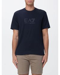 EA7 - Cotton T-Shirt With Logo - Lyst