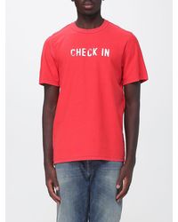 MSGM - Slogan Print Cotton Crew Neck T-Shirt - Lyst