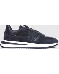 Philippe Model - Suede And Mesh Sneakers - Lyst