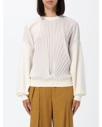 Twinset - Pleated Viscose Blend Sweatshirt - Lyst
