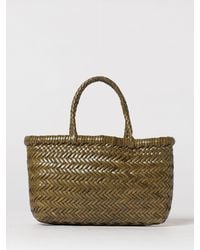 Dragon Diffusion - Mini Flat Gora Tasche Aus Geflochtenem Leder - Lyst