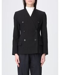 Tela - Cotton And Linen Double-Breasted Blazer - Lyst
