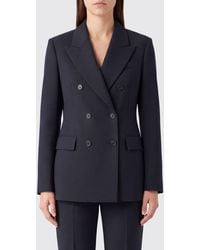 P.A.R.O.S.H. - Double-Breasted Virgin Wool Blazer P.A.R.O.S.H. With Peaked Lapels - Lyst