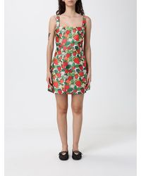 ALESSANDRO ENRIQUEZ - Printed Crêpe Mini Dress - Lyst