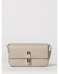 Furla - Iride Leather Crossbody Bag By With Flap Closure - Lyst