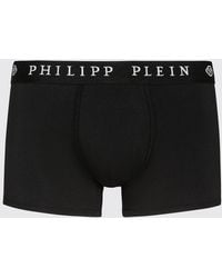 Philipp Plein - Stretch Cotton Boxers With Logo - Lyst