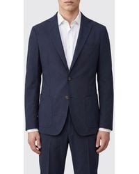 Eleventy - Single-Breasted Check Blazer With Peak Lapels And Patch Pockets - Lyst