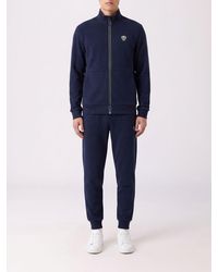 EA7 - Viscose-Blend Tracksuit With High Neck Zip-Up Sweatshirt - Lyst
