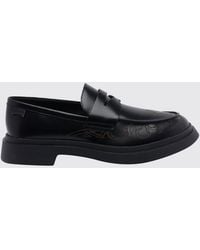 Camper - Walden Graphic Print Leather Penny Loafers - Lyst