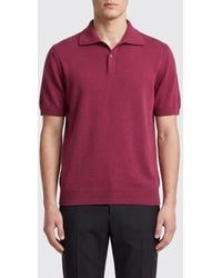 ZEGNA - Silk Cashmere And Linen Polo Shirt - Lyst