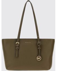 Michael Kors - Quinn Grained Cowhide Leather Shoulder Bag With Double Handle - Lyst