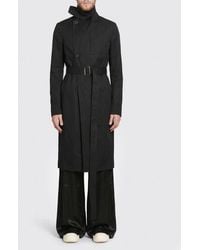 Rick Owens - Double-Breasted Stretch Cotton Trench Coat - Lyst