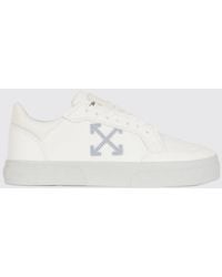 Off-White c/o Virgil Abloh - Vulcanized Low Top Leather Sneakers With Side Arrow Logo - Lyst