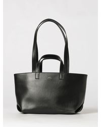 A.P.C. - Le Drummer Smooth Leather Shoulder Bag With Four Handles - Lyst