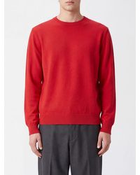 Tonywack - Jersey De Cuello Redondo De Pura Lana Con Manga Larga Y Bajo Recto - Lyst