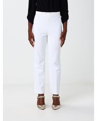 Elisabetta Franchi - Slim-Fit Cropped Crêpe Trousers - Lyst