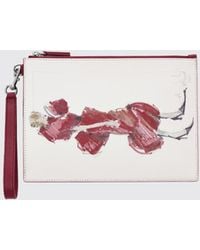 Marc Jacobs - The Runway Illustration Leather Clutch With Graphic Print - Lyst