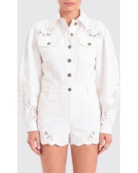 Twinset - Embroidered Cotton Jacket - Lyst
