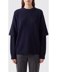 DARKPARK - Pullover Mit Rundhalsausschnitt Aus Merinowolle Und Kaschmir Mit Überschnittenen Schultern - Lyst