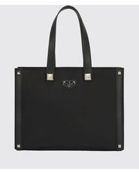 Philipp Plein - Nylon Tote Bag With Printed Logo And Zip Closure - Lyst