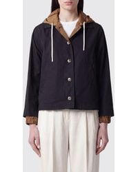 Herno - Chaqueta Corta Reversible De Gabardina De Algodón Con Capucha - Lyst