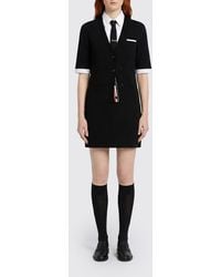 Thom Browne - Wool Mini Dress - Lyst