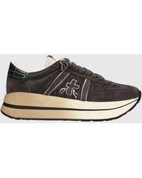 Premiata - Bethcoin Suede And Mesh Trainers With Colour-Block Design And Platform Sole - Lyst