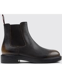 Camper - Dean Grained Leather Ankle Boots - Lyst