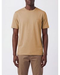 BOSS - Embroidered Logo Cotton Crewneck T-Shirt - Lyst