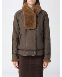 Isabel Marant - Olinka Double-Breasted Faux Fur Jacket With Lapel Collar - Lyst