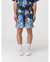 CASABLANCA - Printed Silk Shorts - Lyst