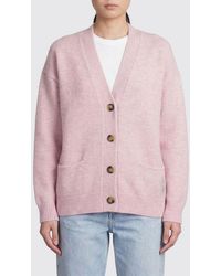 Isabel Marant - Alpaca Wool Cardigan With Logo - Lyst