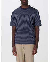 Ami Paris - Striped Cotton T-Shirt - Lyst