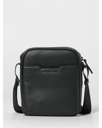 ARMANI EXCHANGE - Grained Faux Leather Bag - Lyst