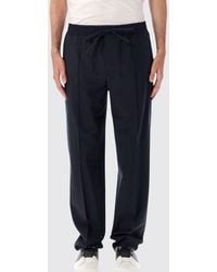 Valentino Garavani - Straight-Leg Wool And Mohair Trousers With Drawstring Waist - Lyst