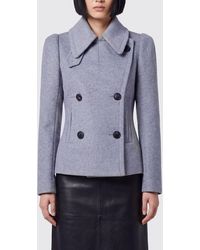 7 For All Mankind - Slim Fit Double-Breasted Short Coat - Lyst