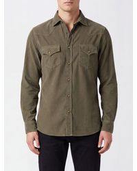 Brunello Cucinelli - Slim Fit Velvet Shirt With French Collar And Pockets - Lyst