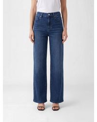 FRAME - Wide-Leg Cotton Denim Jeans - Lyst